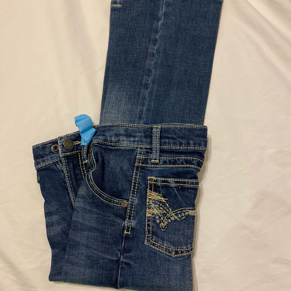 Boys wrangler 20x starched jeans